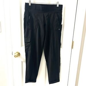 Apana Women’s Black Stretch Outdoor Cargo Ankle Cropped Pants Medium New w/t